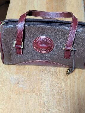 Dooney & Bourke ???? Brown Satchel with Chocolate Brown Trim and Gold Hardware